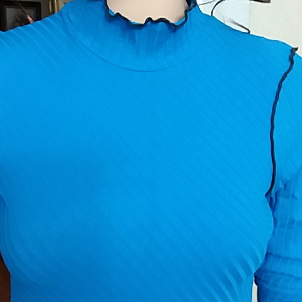 Zara Mock Turtleneck Top